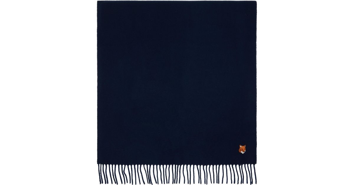 Maison Kitsune - Woman - Blue - Scarf