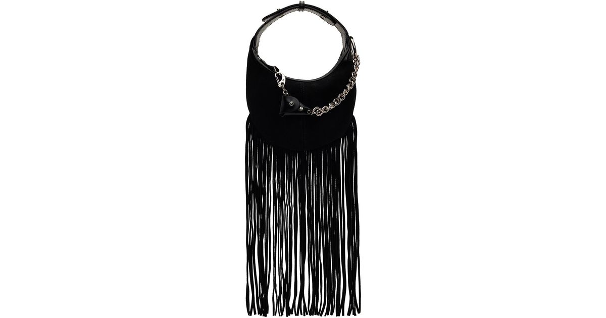 [OPEN YY] / ☆ 24FW FRINGE MOTO HOBO MINI / BLACK OPEN YY Fringe Moto Hobo Mini (Black) – CNCPTS