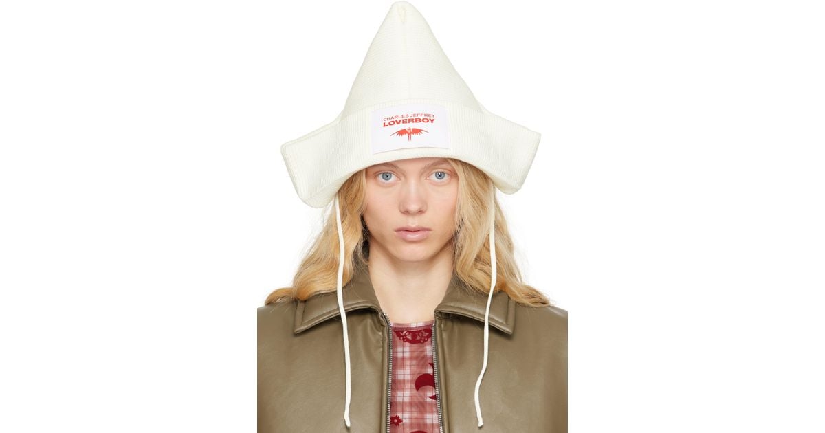 timelesz着用【Charles Jeffrey Loverboy】PAPER BOAT BEANIE PAPER BOAT BEANIE in BLACK
