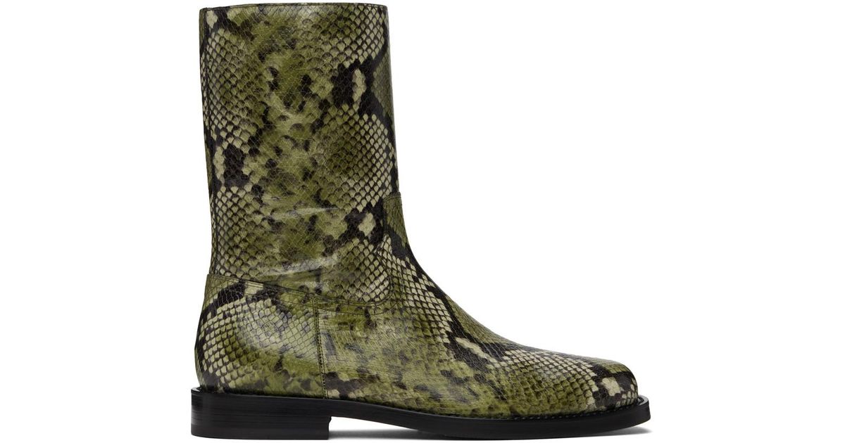 dries van noten snake boots