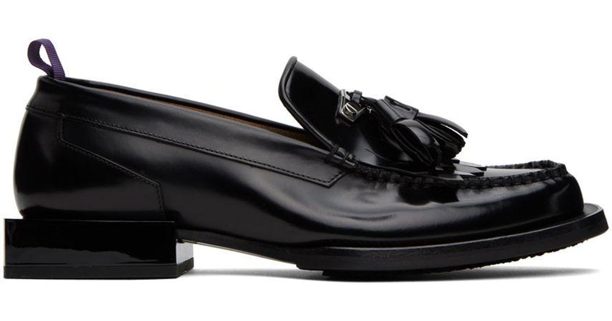 Eytys Black Rio Fringe Loafers for Men Lyst
