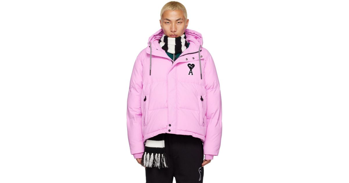 【PUMA×AMI】PUFFER JACKET PUMA Mens Ami X Puffer Jacket Casual Athletic Outerwear