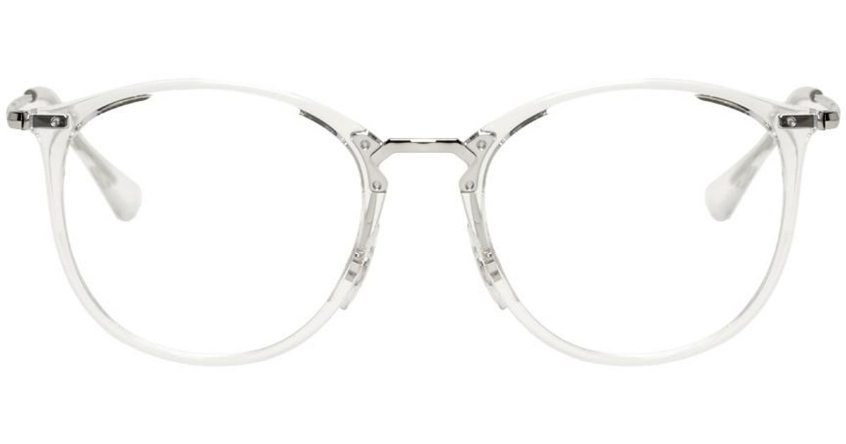 Silver transparent glasses Clearance