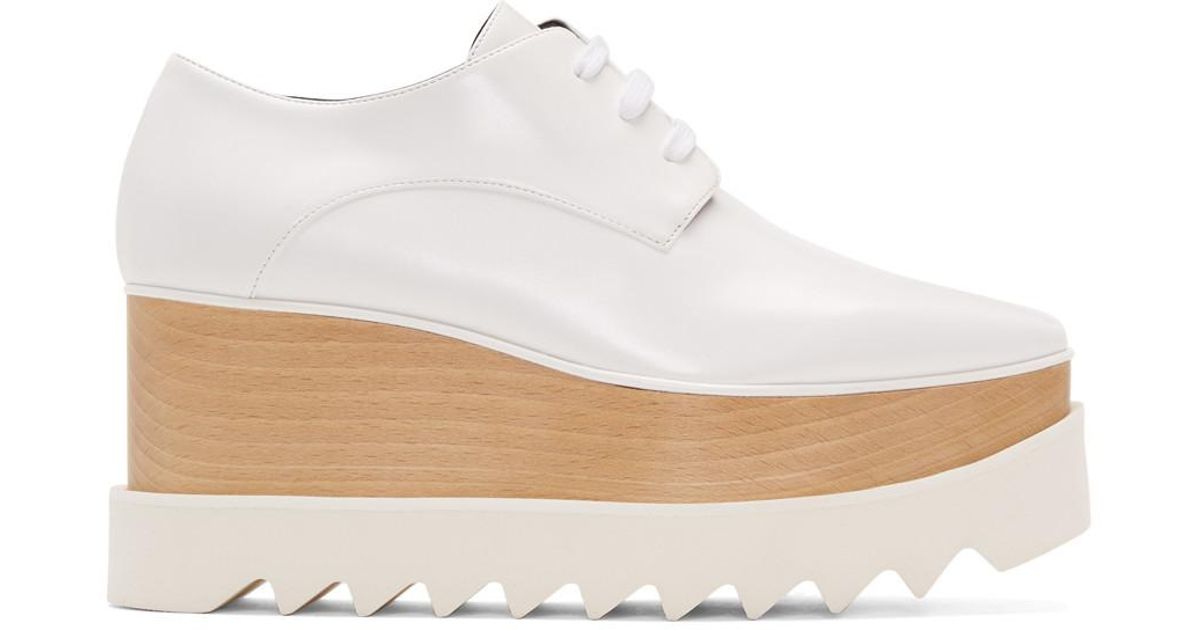 stella mccartney white platform shoes