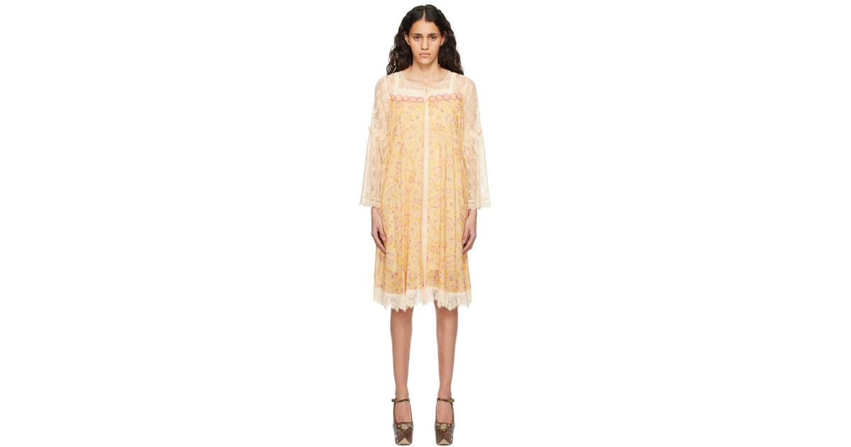 Anna sui floral dress hot sale