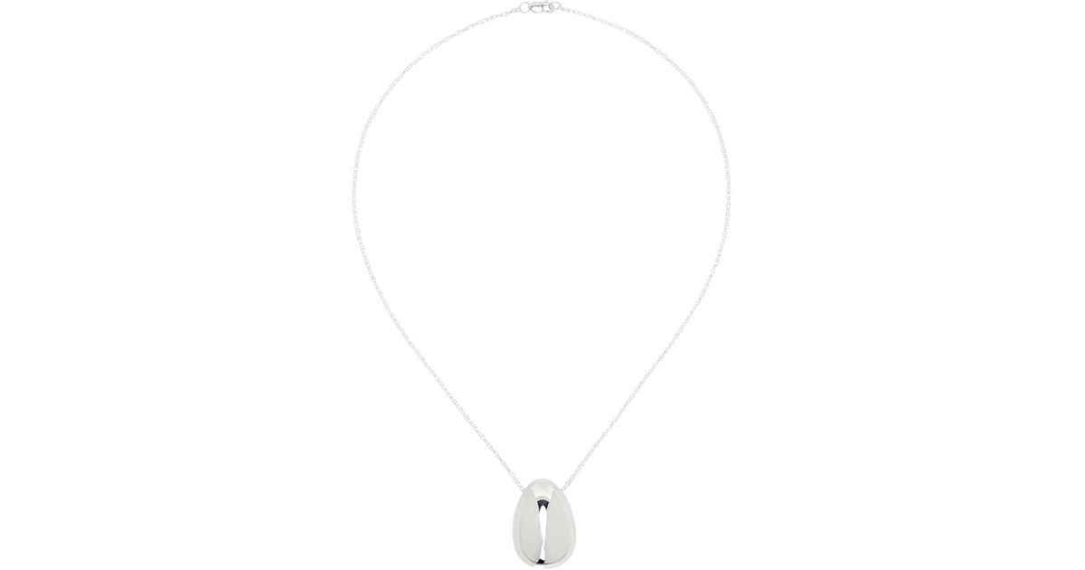 Sophie Buhai Everyday Egg Pendant Necklace in White | Lyst UK