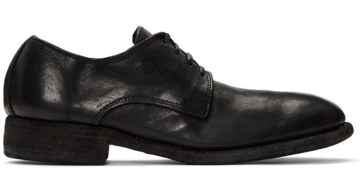 Guidi Leather Classic Derbys in Black for Men | Lyst UK