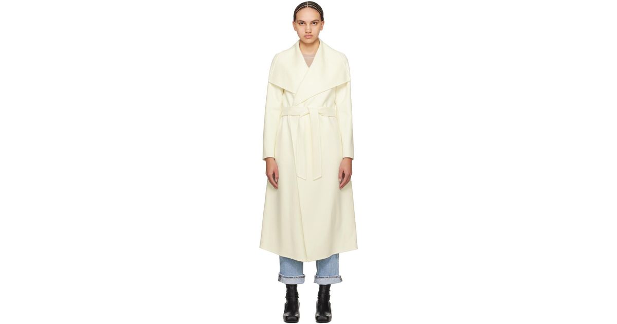 【関税込み】MACKAGE タン＆ベージュ Mai-CN コート MAI-CN Double-face wool wrap coat for Women | Mackage US