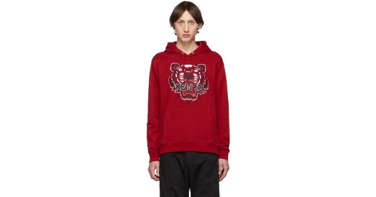 kenzo hoodie red