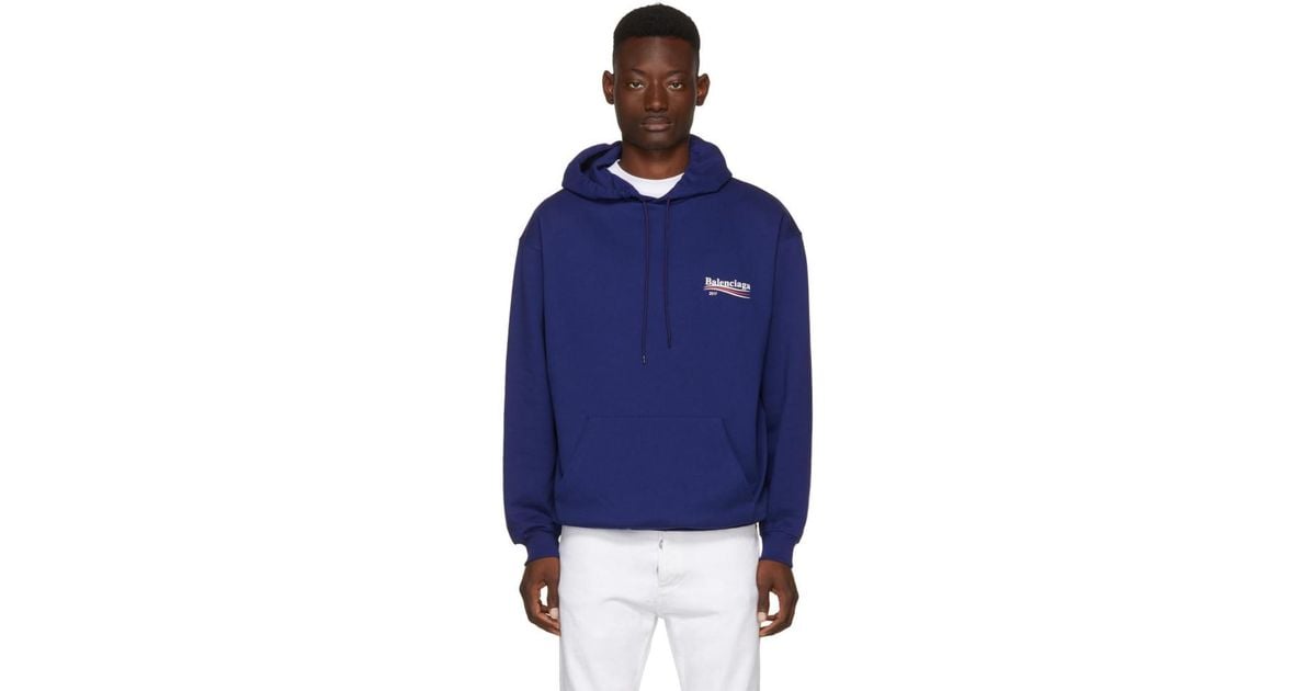 balenciaga campaign hoodie blue,Free delivery,goabroad.org.pk