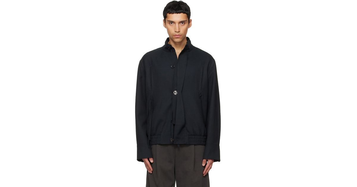 NULLUS Harrington Jacket in Blue for Men | Lyst Canada