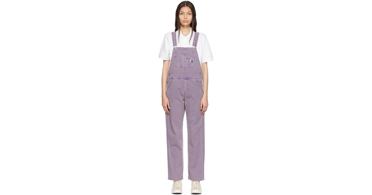 Carhartt WIP Purple Cotton Overalls | Lyst Canada