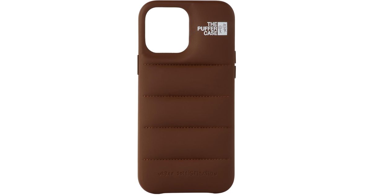 Urban Sophistication 'the Puffer' Iphone 13 Pro Max Case in Brown - Lyst