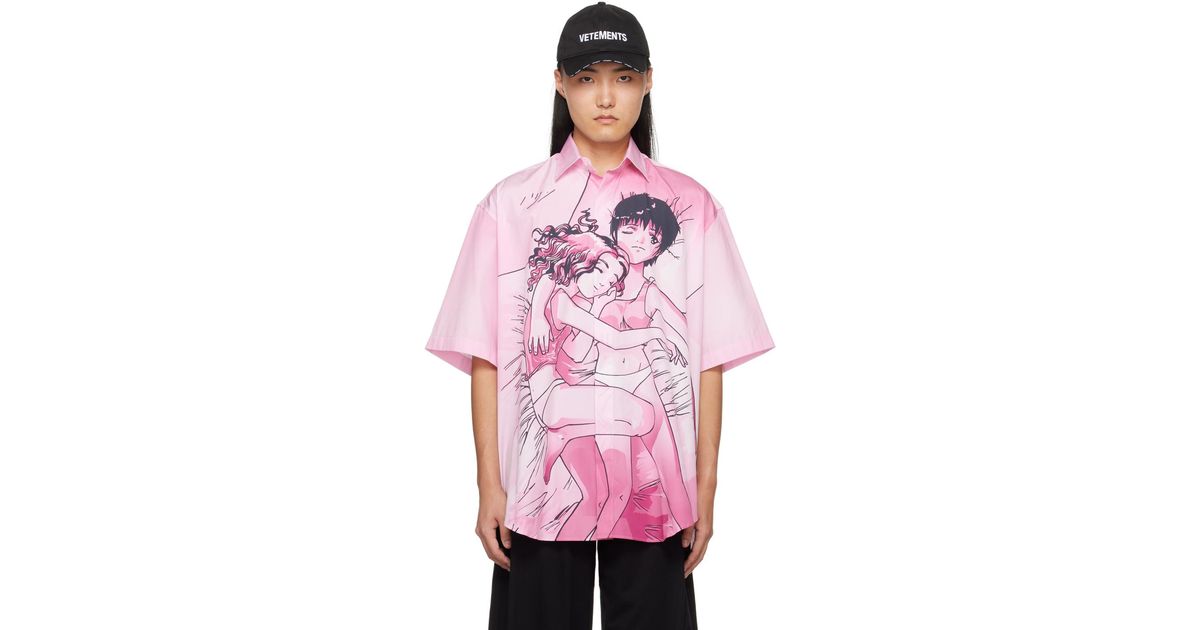 Vetements Anime Shirt in Pink for Men | Lyst Canada