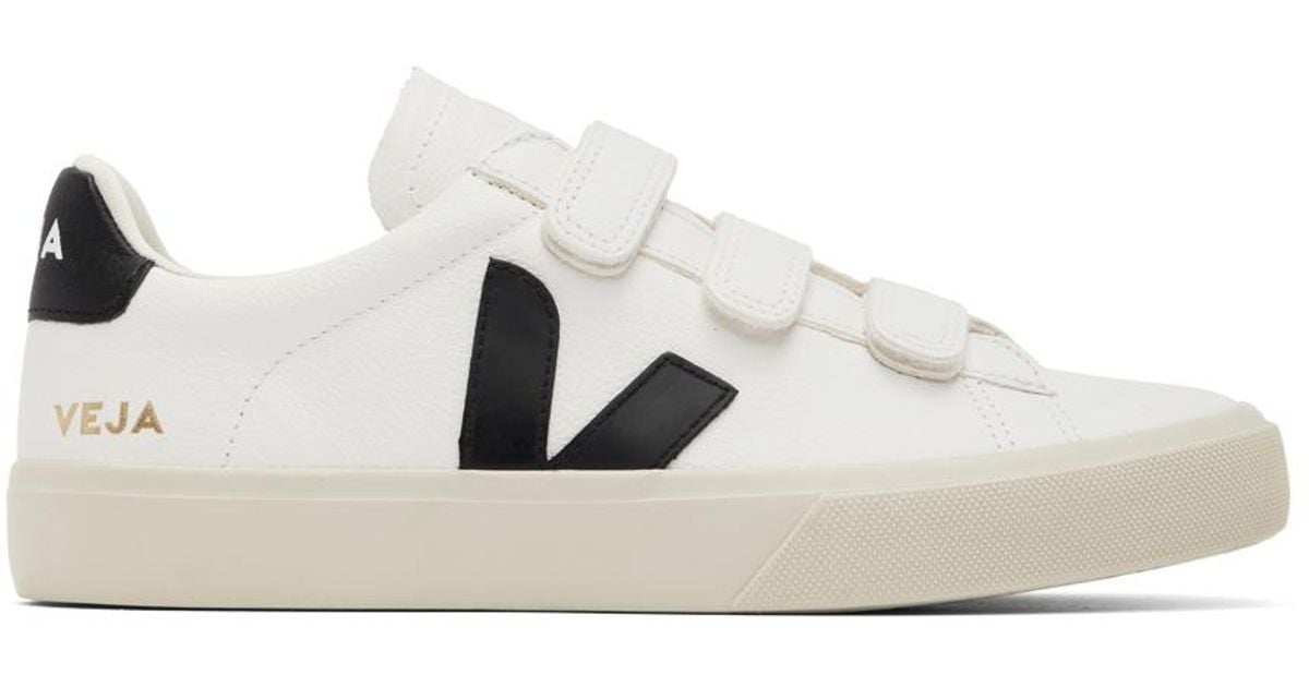 Veja Leather Recife Sneakers in Black for Men Lyst