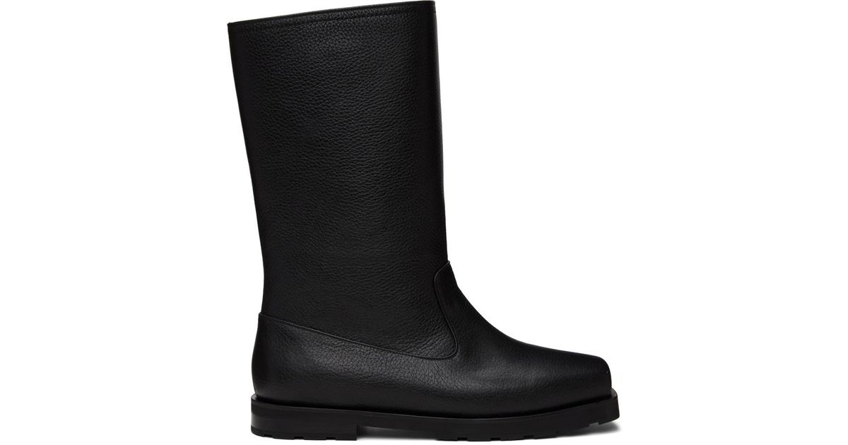 we11done Shrunken Boots in Black for Men | Lyst UK