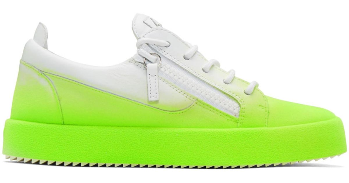green giuseppe zanotti sneakers