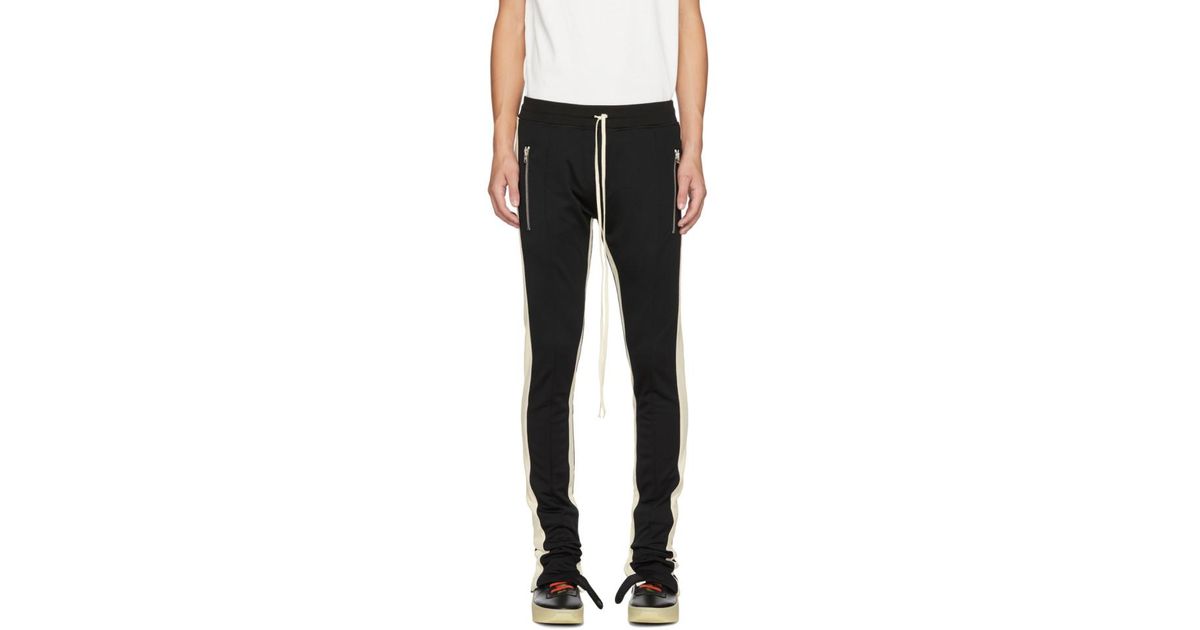 fear of god double stripe track pants