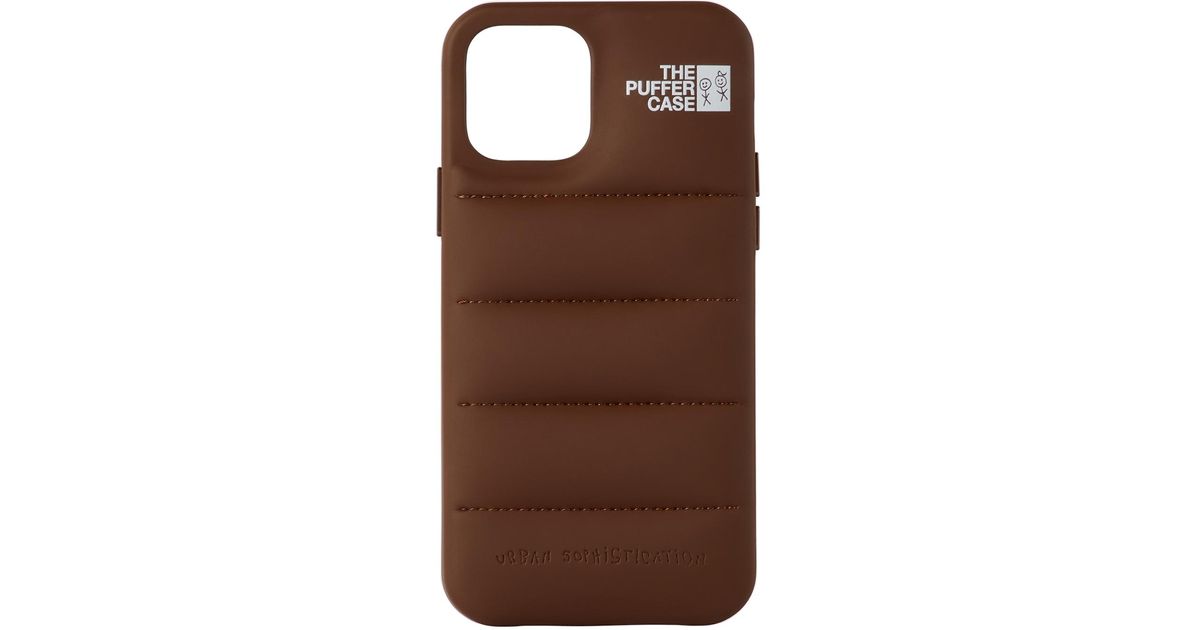 Urban Sophistication 'the Puffer' Iphone 12/12 Pro Case in Brown | Lyst