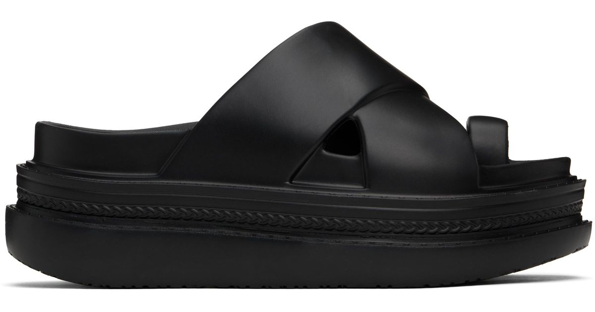 サカイ SACAI Foam Multiple Sole Sandals Sacai Foam Multiple Sole Sandals in Black for Men | Lyst