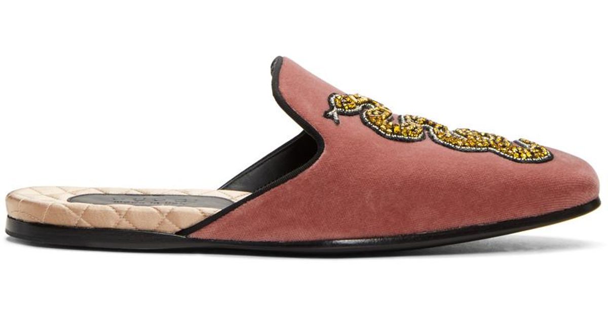 gucci mules snake