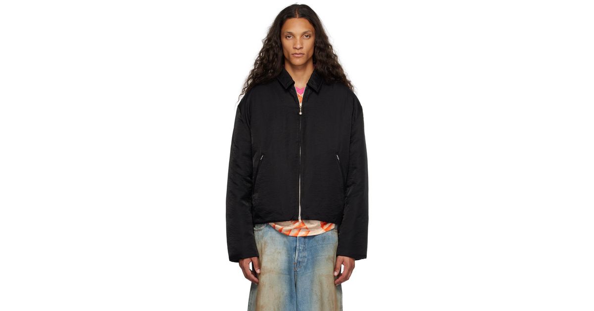メンズ Acne Studios クリンクル ダウンジャケット ブラック | Lyst