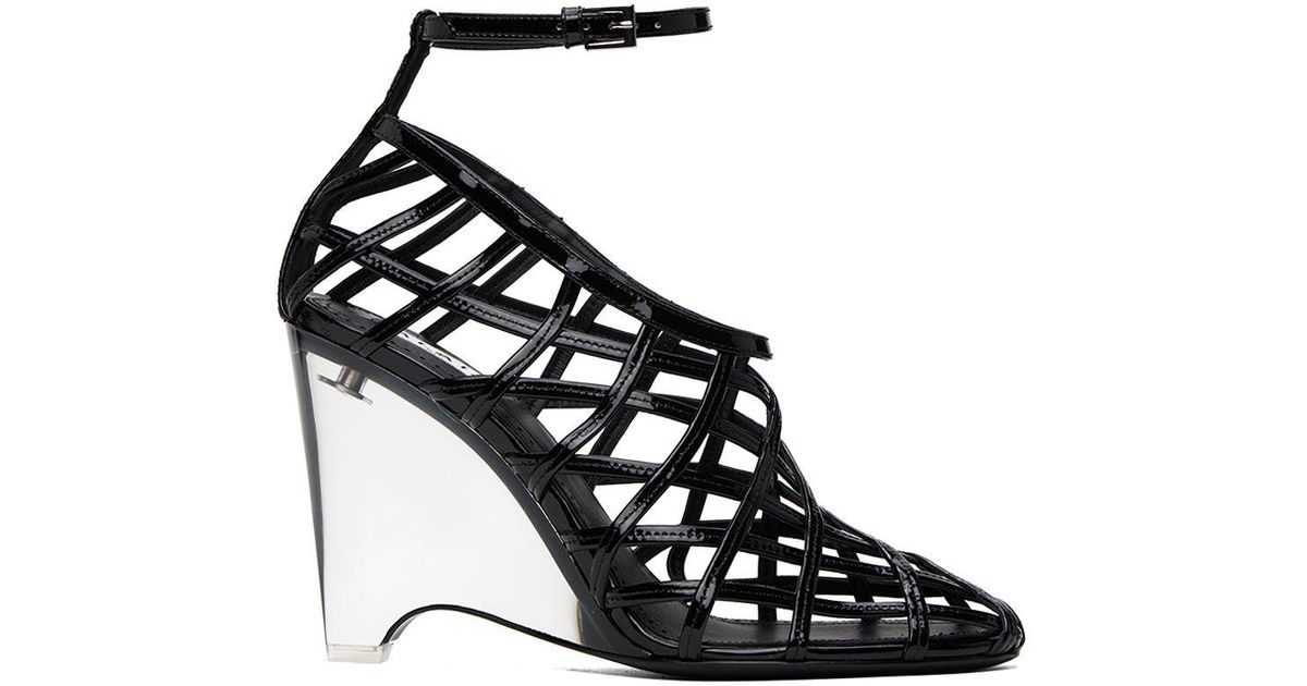 Alaïa Black 'la Cage' Heels Lyst