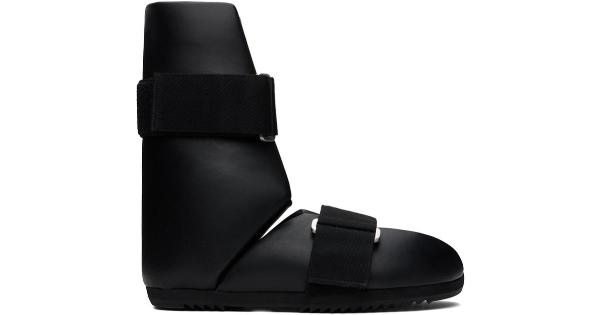 Rick Owens Low Splint Sandals in Black for Men | Lyst