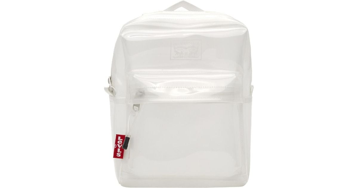 levis transparent backpack