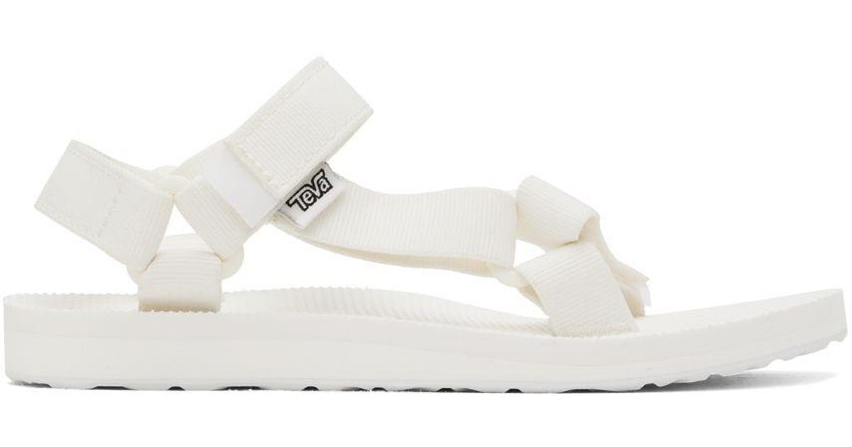 Teva White Original Universal Sandals in Black Lyst
