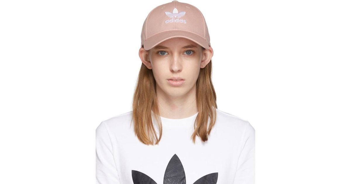 adidas trefoil cap pink