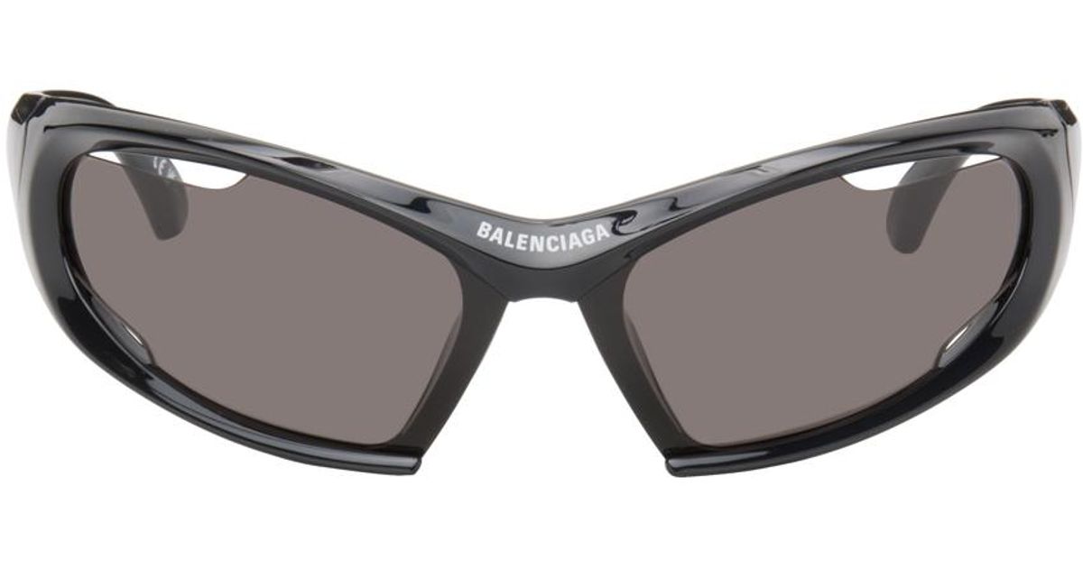 ◆SALE◆直営店◆【BALENCIAGA】Dynamo サングラス Balenciaga Dynamo スクエアサングラス ブラック | Lyst