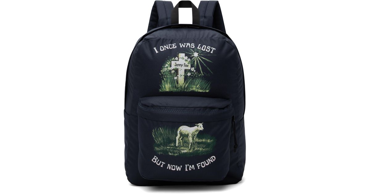JennyFax I'm Found Backpack Navy Jenny Fax 'I'M Found