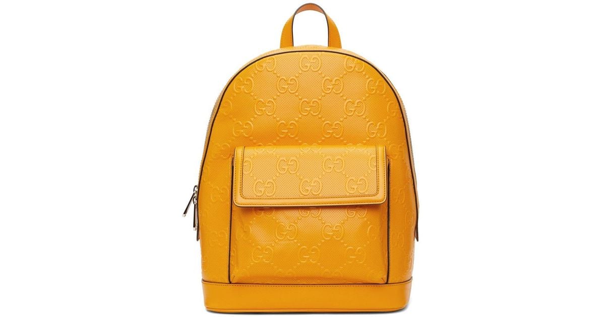 Gucci Red/Yellow/Grey GG Econyl Nylon Off The Grid Backpack Bag - Yoogi's  Closet