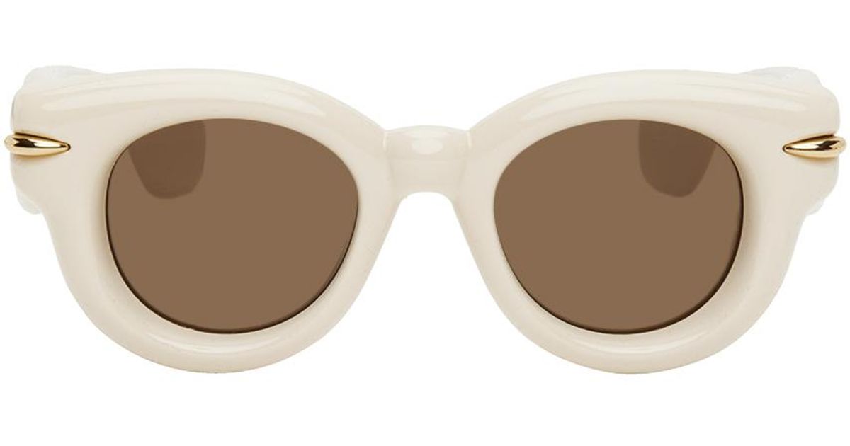 Loewe Luxury Inflated Round Sunglasses in Black | Lyst display picture 1