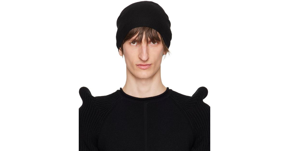 メンズ Rick Owens ミディアム ビーニー ブラック | Lyst