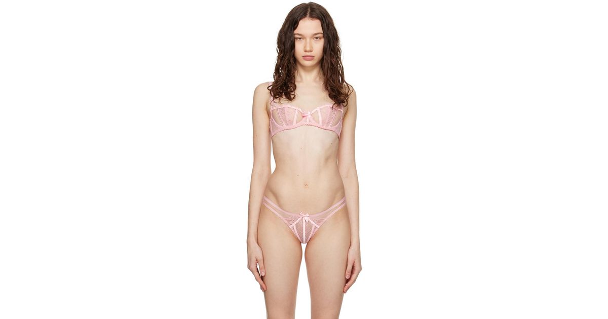 Costume D'anniversaire Agent Provocateur – Slip En Soie Rose, Taille S, Neuf Avec étiquette, Pour Femme