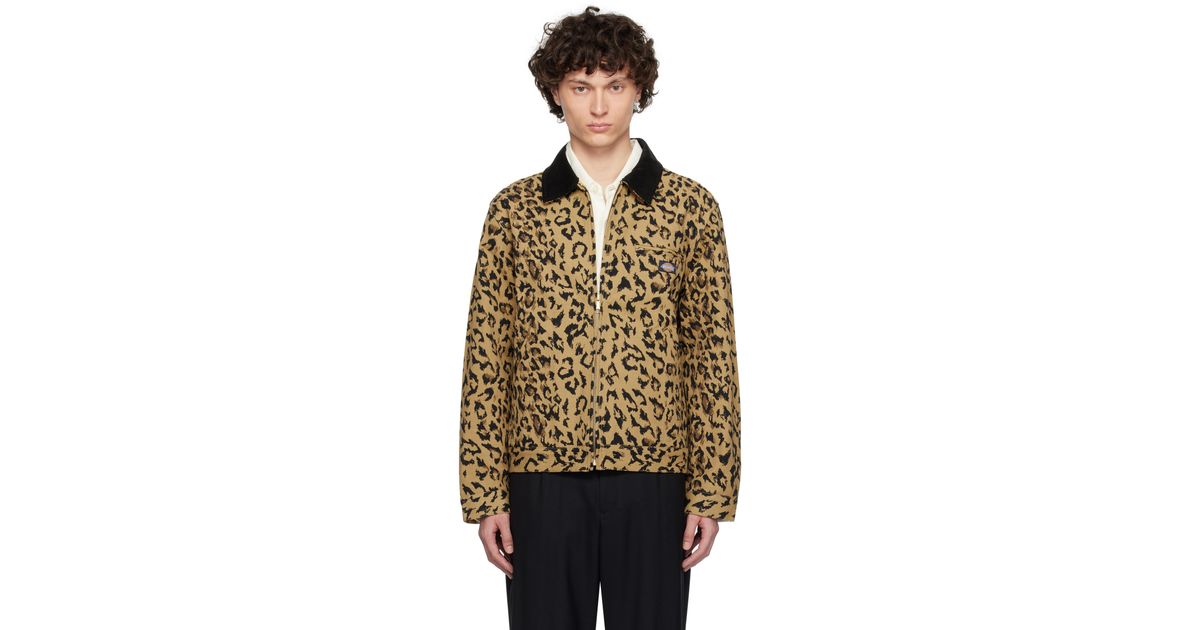 Wacko Maria Dickies Edition Leopard Work Jacket in Natural for Men 