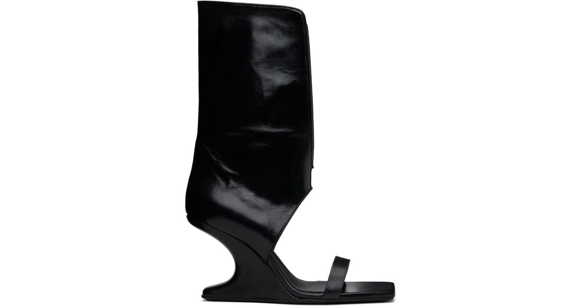 【Rick Owens】Hollywood Winged Cantilever 8 ヒールサンダル Rick Owens Hollywood Winged Cantilever 8 Heeled Sandals in