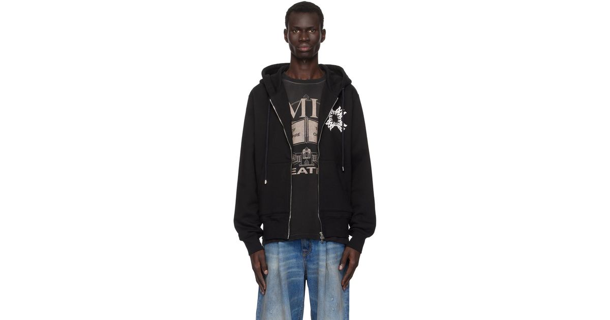 エターナルな魅力【AMIRI】ma quad half-zip sweatshirt AMIRI Black MA Quad Half-Zip Sweatshirt Amiri