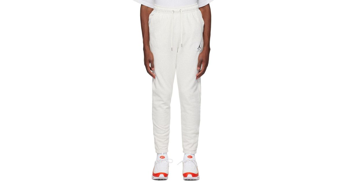 Nike Gray Flight Lounge Pants in White for Men Lyst