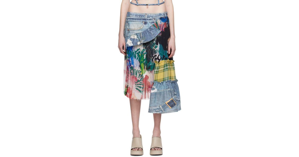 ANDERSSON BELL Multicolor Alisa Maxi Skirt in Blue | Lyst