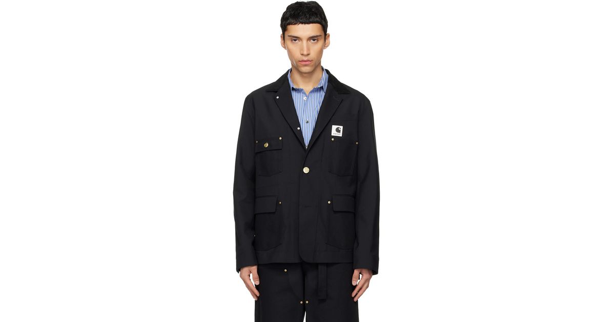 メンズ Sacai ブラック Carhartt Wipエディション Suiting & Duck