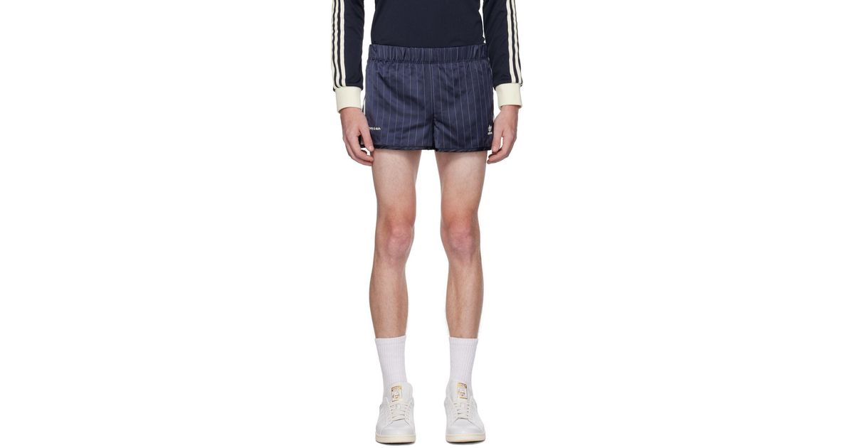 Sporty & Rich Sportyrich Adidas Originals Edition Shorts in Blue for Men