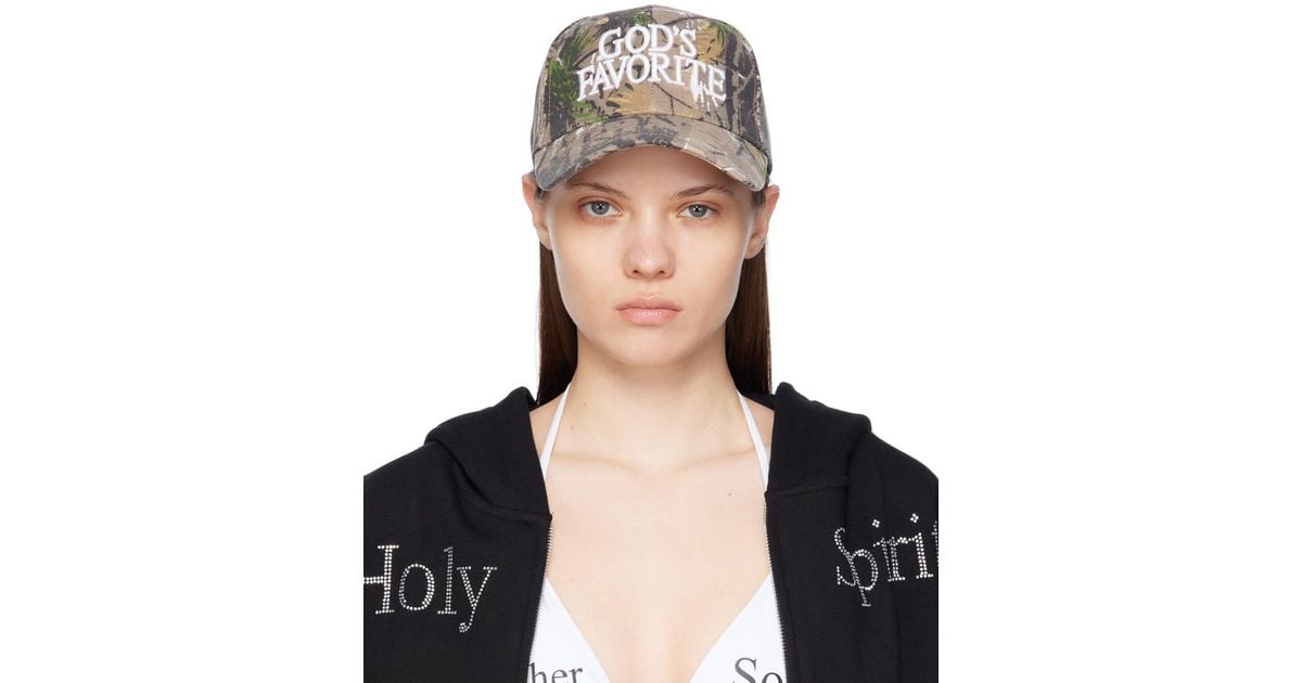 PRAYING カーキ God's Favorite キャップ ブラック | Lyst