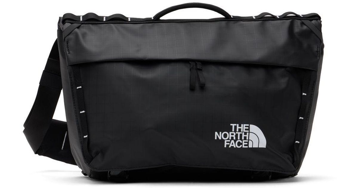 The North Face Black Base Camp Voyager Messenger Bag for Men | Lyst