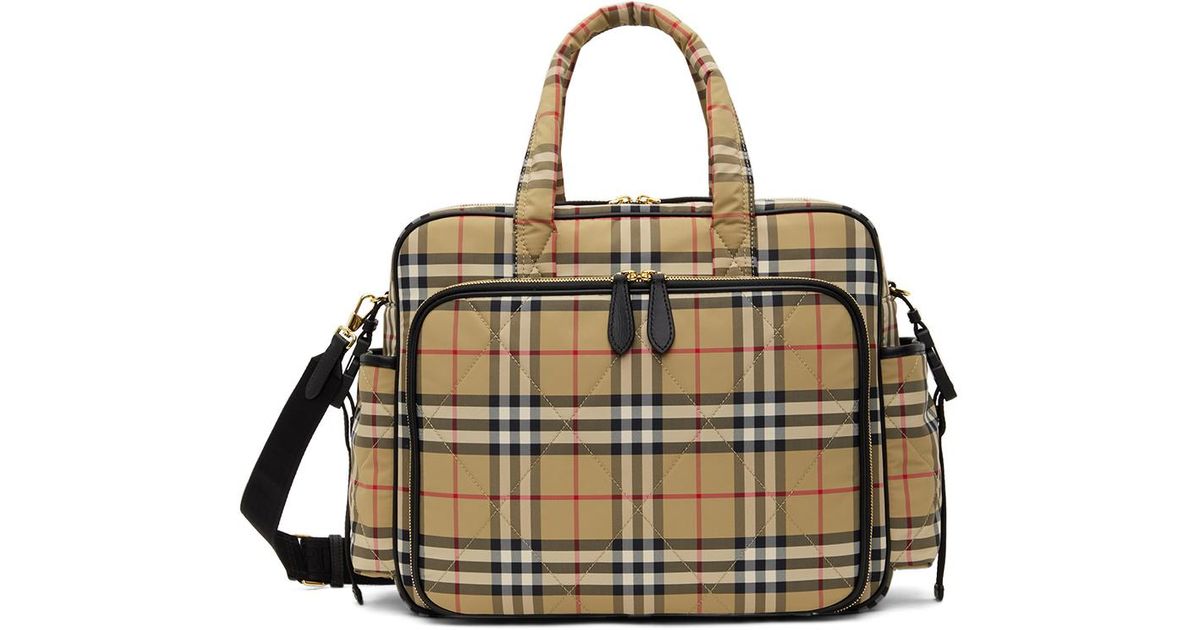 Burberry Baby Check Baby Changing Bag Mat Set in Black Lyst