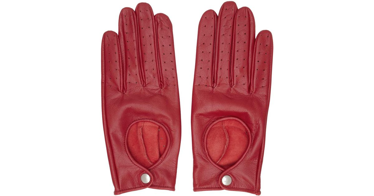 Mens Accessories Gloves Baker Leather Ssense Exclusive Driving Gloves in Brown for Men Ernest W 