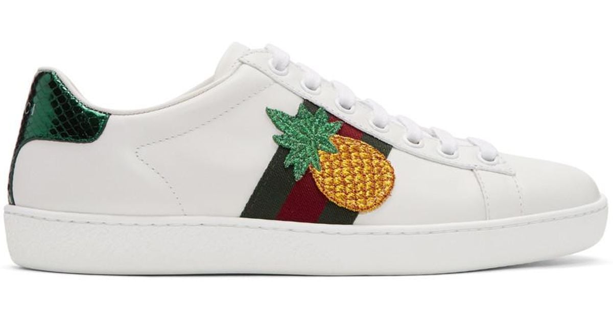 gucci pineapple trainers
