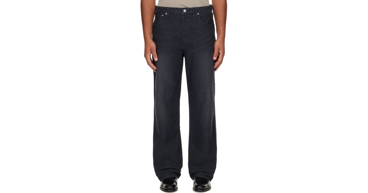 Visvim Fluxus 01 Wide G.Cords Trousers in Blue for Men | Lyst